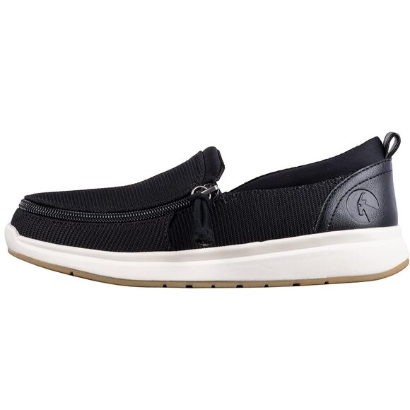 NEW Billy Footwear Women Perf Low Top Zip Up Mocs Black Adaptive Size 10 W BY715 - Picture 4 of 6